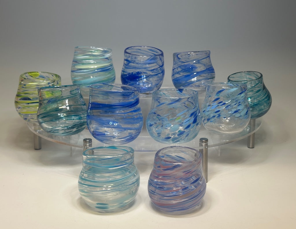 HAND BLOWN "TIPLER" GLASSES