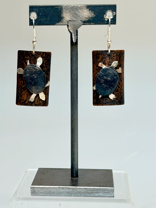 ARTS AND CRAFTS INSPIRED TURTLE EARRINGS JH149