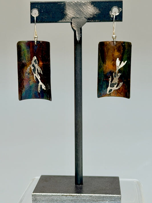 ARTS AND CRAFTS INSPIRED KOI EARRINGS JH151