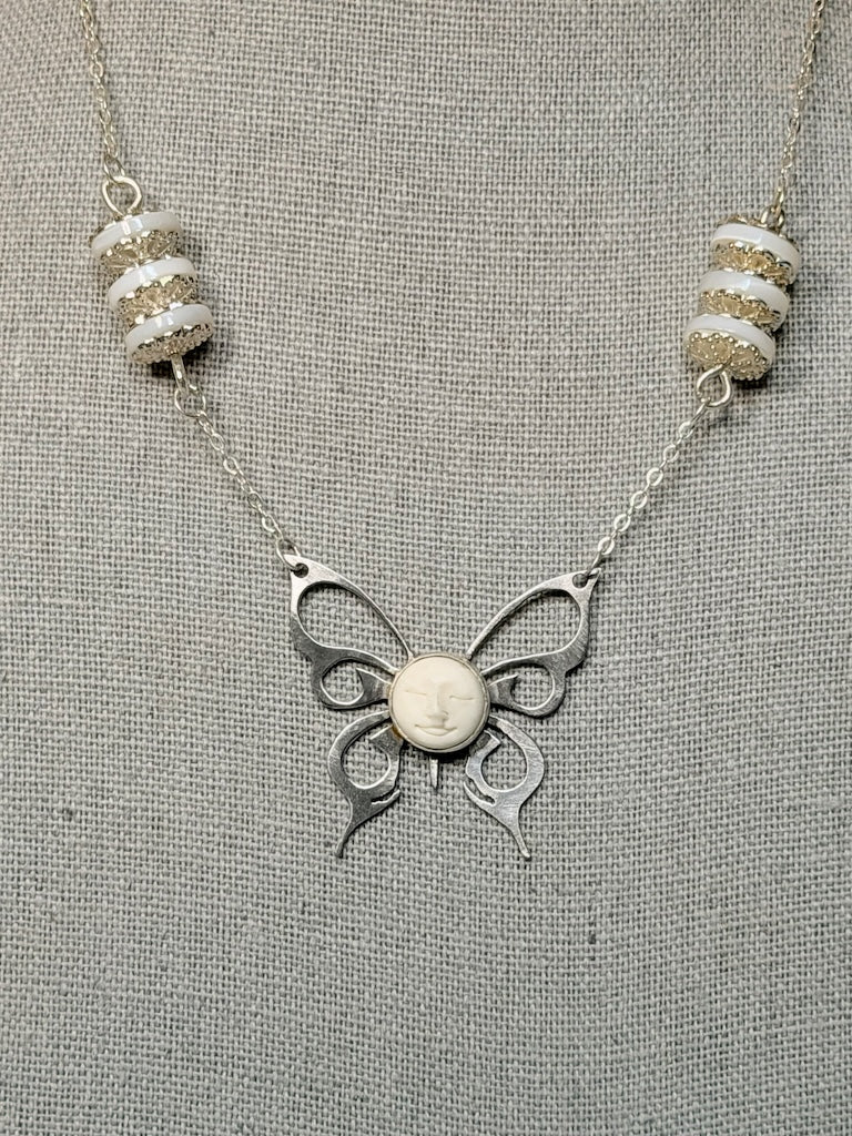 DOLLY PARTON TRIBUTE "STEEL (MAGNOLIA) BUTTERFLY" NECKLACE JH177