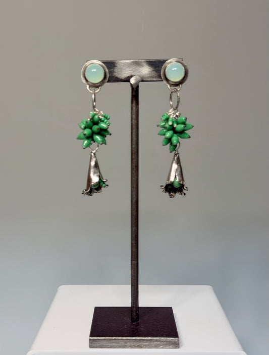 "GREEN GODDESS" EARRINGS JH179