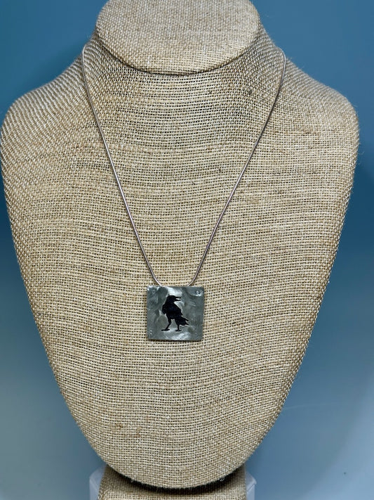 "THE TRUTH SEEKER" CROW DESIGN NECKLACE JH51
