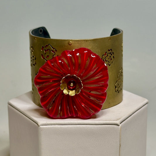 "SHE WORE RED FLOWERS" FRIDA KAHLO CUFF LJH109