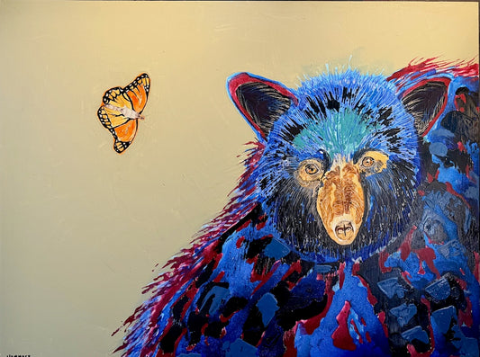 "FEARLESS HOPE" ORIGINAL MIXED MEDIA ON BOARD