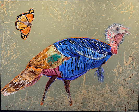 "HONORABLE JOY" ORIGINAL MIXED MEDIA ON BOARD