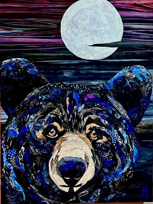 "ISAAC" FIBER FUSION WALL HANGING/FRAMED