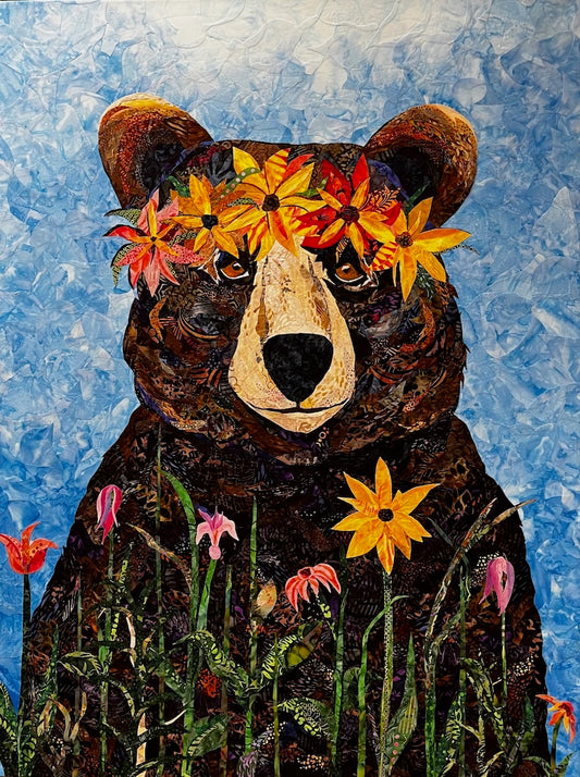 "PETUNIA" FIBER FUSION WALL HANGING