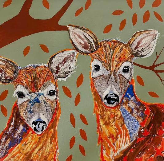 "RISE OF THE MEEK" Original Mixed Media Painting on Board/Framed