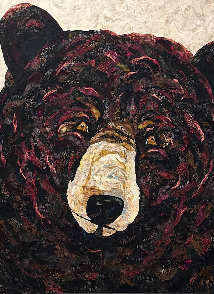 "RUBY" FIBER FUSION WALL HANGING ON CANVAS