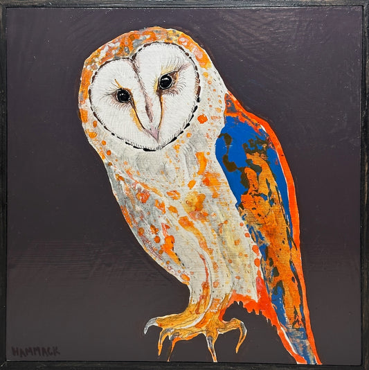 "SILENCE SPEAKS" Original Mixed Media Painting on Board/Framed