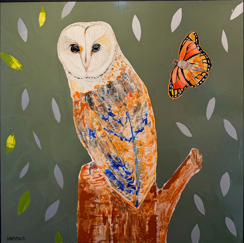 "UNSPOKEN WISDOM" ORIGINAL MIXED MEDIA ON BOARD