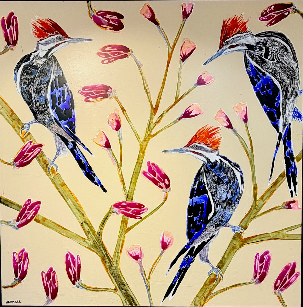 "WIDER CIRCLE" ORIGINAL MIXED MEDIA ON BOARD