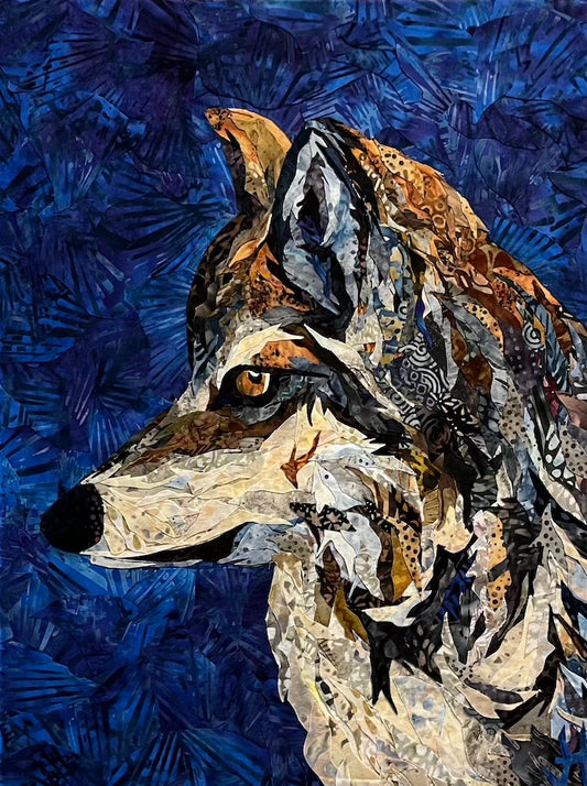 "WOLF" FIBER FUSION WALL HANGING