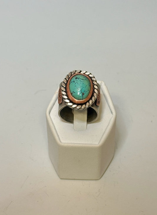 BLACK HILLS TURQUOISE RING JK122