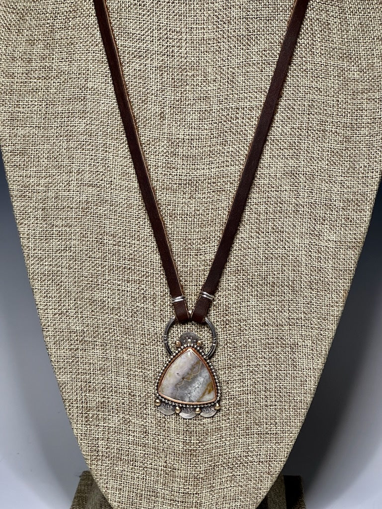 SUNSET JASPER NECKLACE JK183