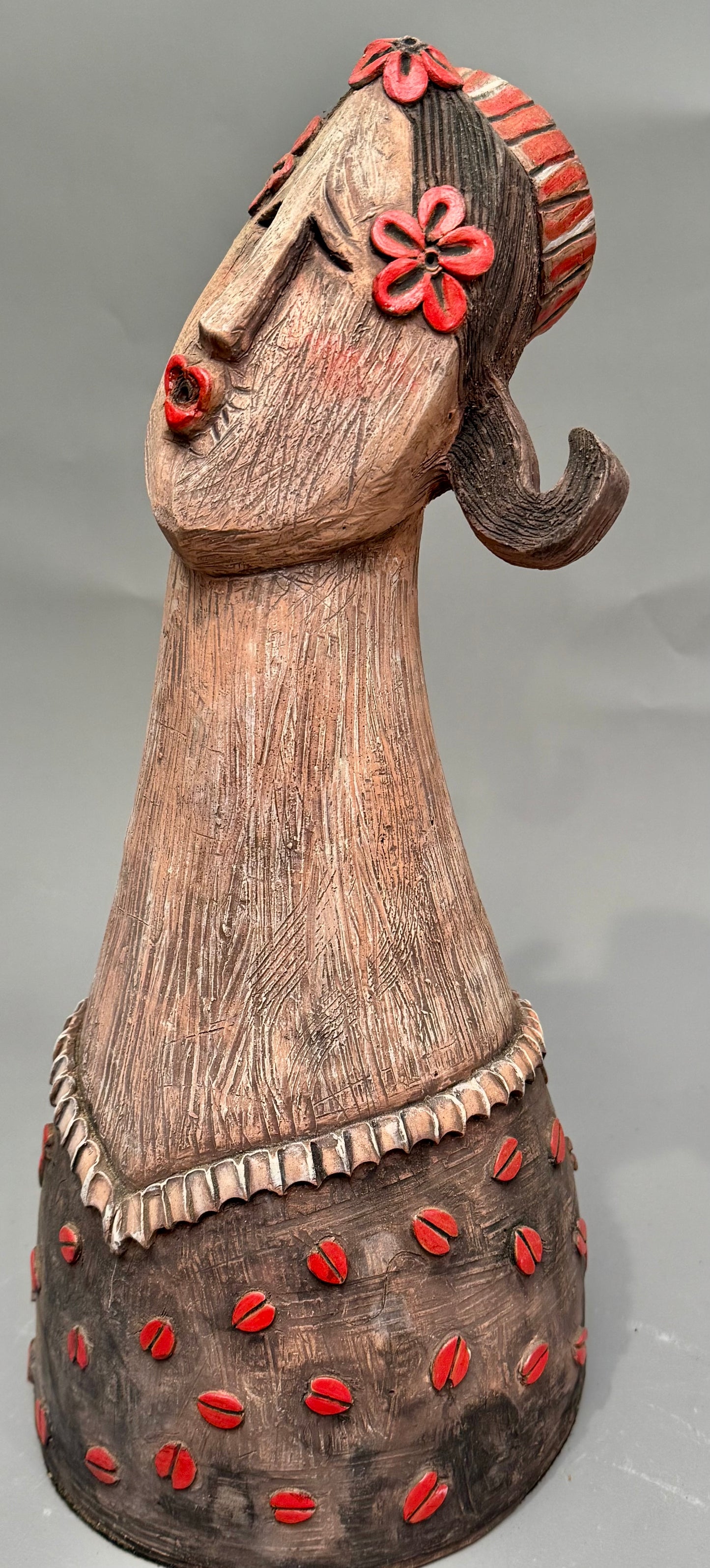 "HARMONY RISING" CERAMIC MIXED MEDIA SCULPTURE