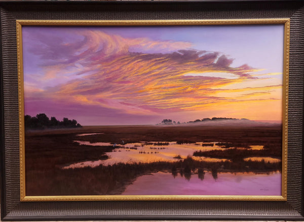 "WINTER DAWN COOSAW ISLAND" Original Framed Oil Painting