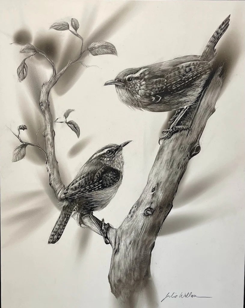 "CAROLINA WRENS" FINE ART LIMITED EDITION PRINT