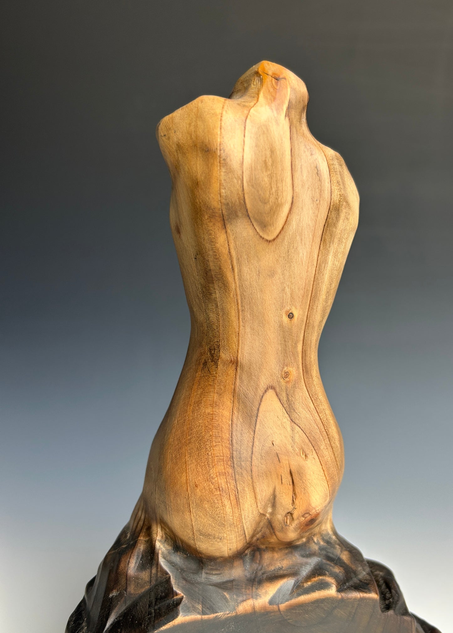 "JOIE DE VIVRE" ATLANTIC WHITE CEDAR WOOD SCULPTURE