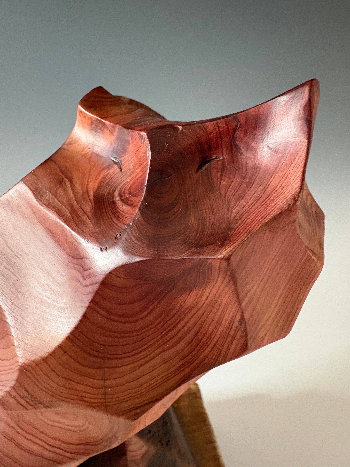 "JOYFUL ARIA" HAND CARVED CEDAR SCULPTURE