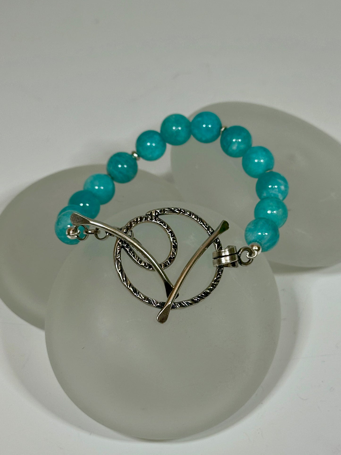 .925 WINK BRACELET WITH AMAZONITE BR354