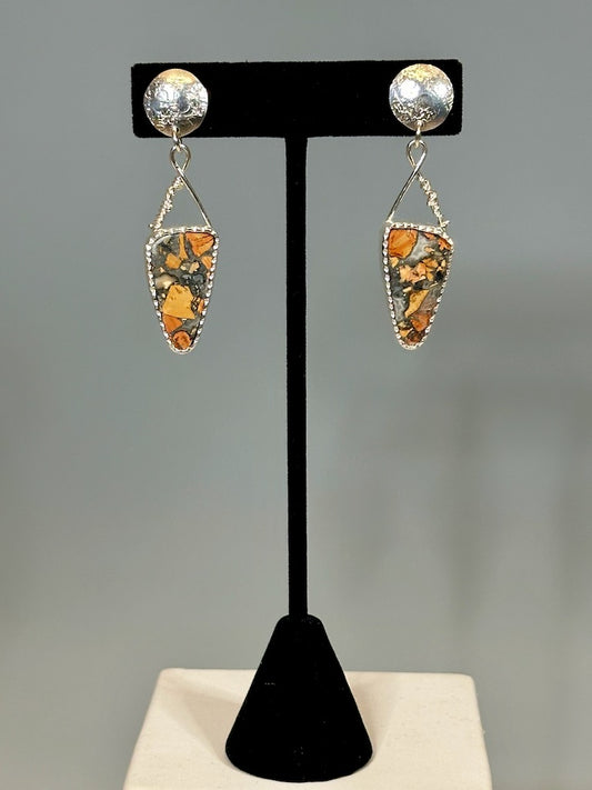 .925 MALIGANO JASPER POST EARRINGS BR362