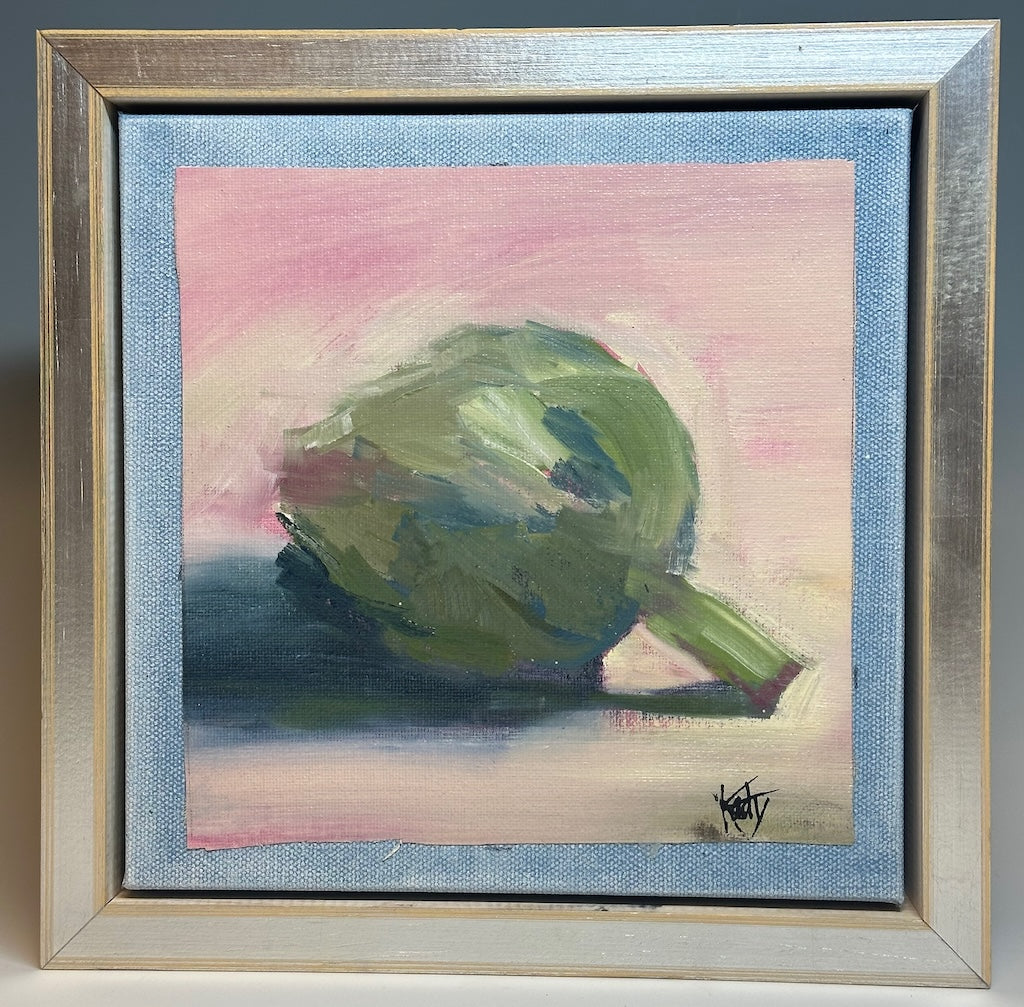 "ARTICHOKE" ORIGINAL OIL PAINTING ON CANVAS/FRAMED