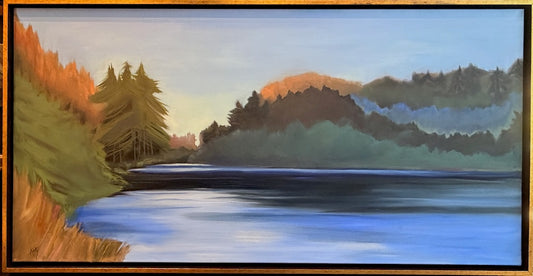 "BALSAM BLUES" ORIGINAL OIL PAINTING ON CANVAS/FRAMED