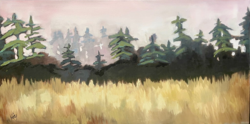 "EVENING" ORIGINAL OIL PAINTING ON CANVAS/FRAMED