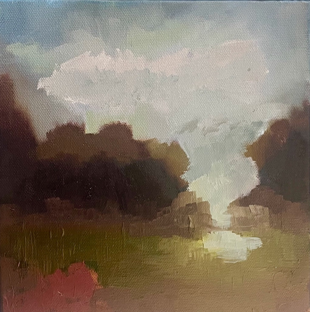 "EVENING SHADOWS" ORIGINAL OIL PAINTING ON CANVAS/FRAMED