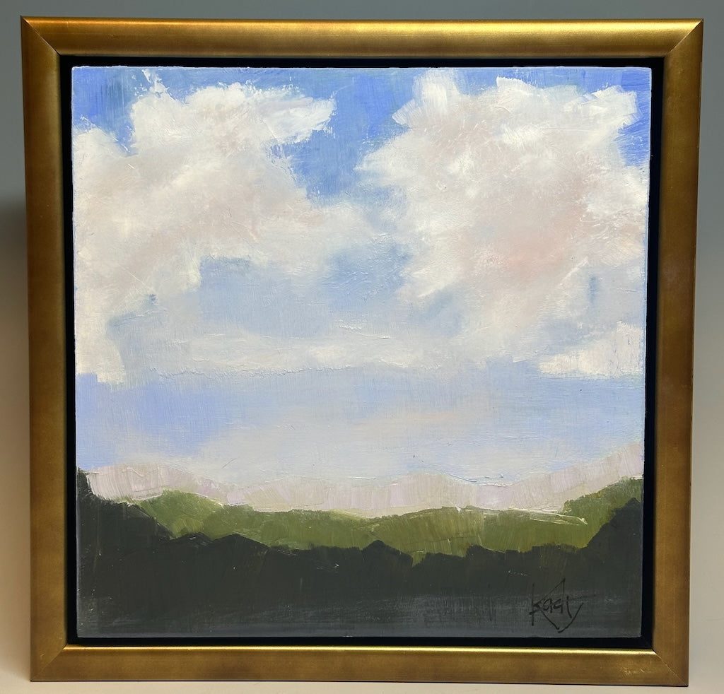 "MOUNTAIN DAY" ORIGINAL OIL PAINTING ON CANVAS/FRAMED