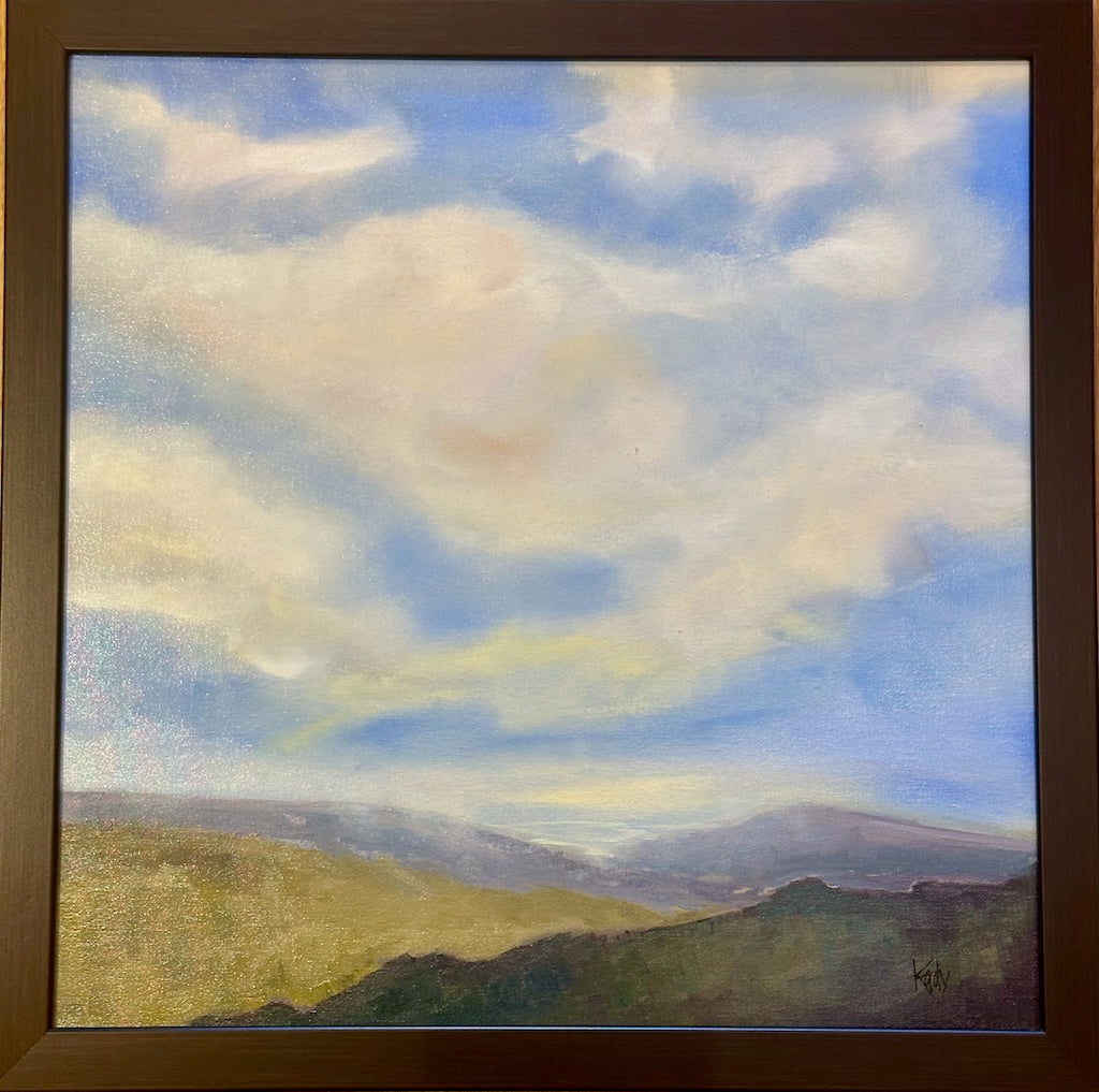 "THE VALLEY" ORIGINAL OIL PAINTING ON CANVAS/FRAMED