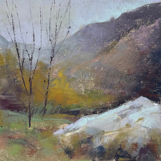 "ABBEY'S COVE" ORIGINAL PASTEL ON PAPER/MATTED