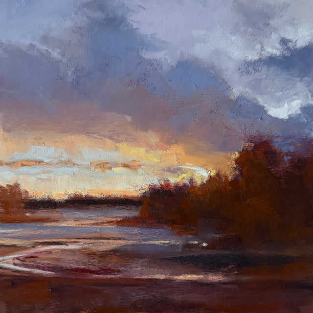 "COVE" ORIGINAL PASTEL ON PAPER/MATTED