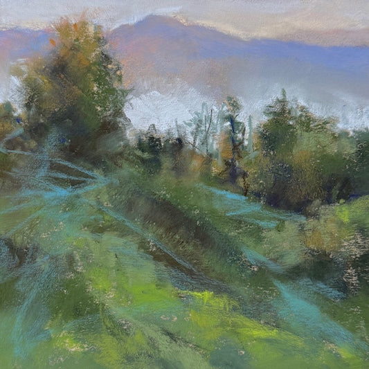 "FAR AWAY" ORIGINAL PASTEL ON PAPER/MATTED