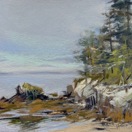 "ZEB COVE" ORIGINAL PASTEL STUDY/MATTED