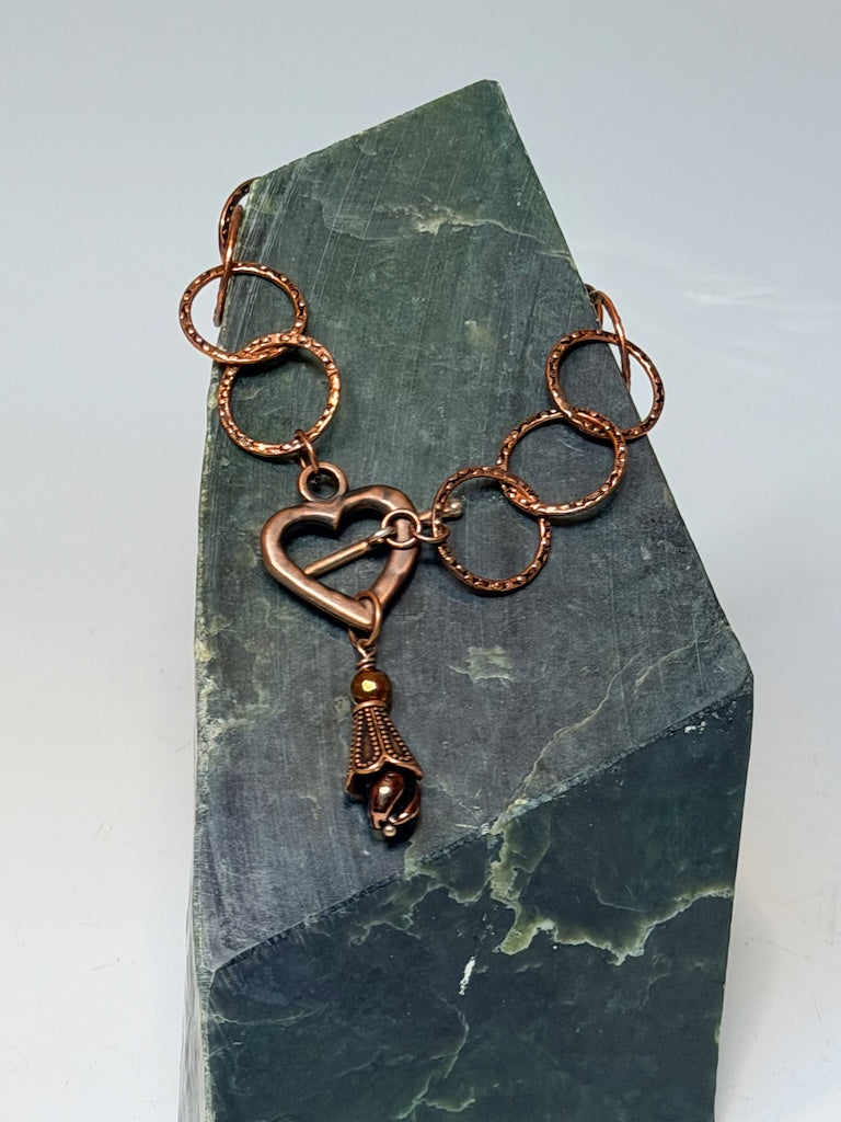 COPPER HEART TOGGLE BRACELET LCB2072