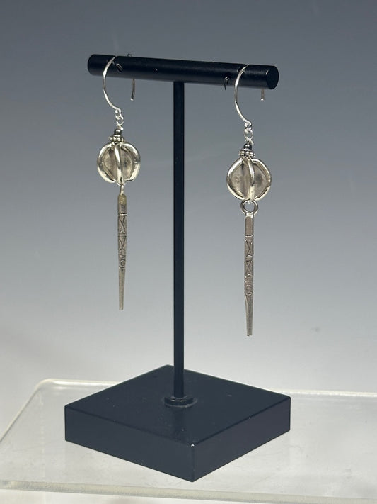 STERLING SILVER DROP EARRINGS LCE1009