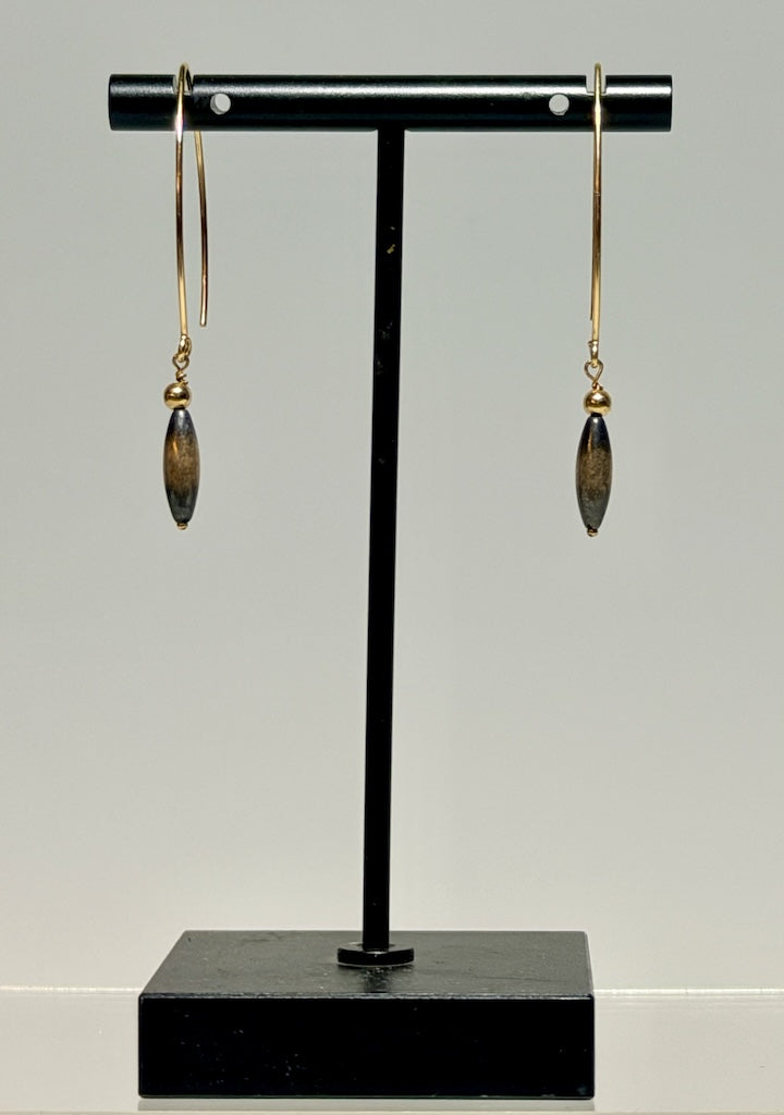 STERLING SILVER AND GOLD FILLED STERLING SILVER EARRINGS LCE2038