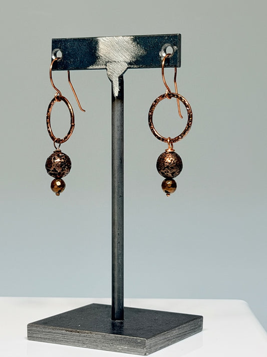 COPPER DROP EARRINGS LCE3027