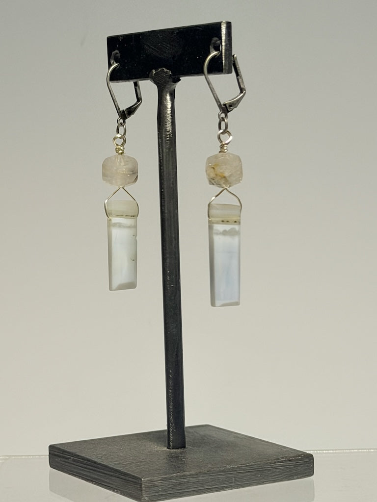 CHALCEDONY DROP EARRINGS LCE3041