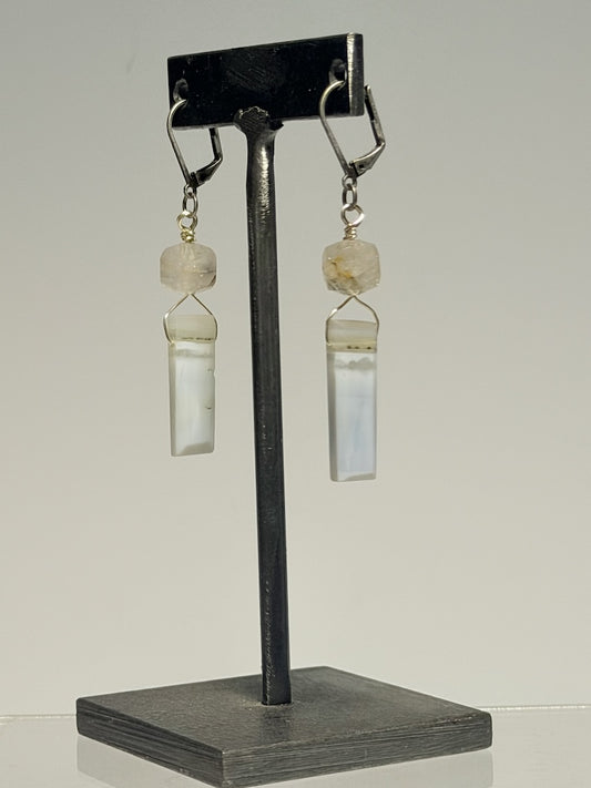 CHALCEDONY DROP EARRINGS LCE3041