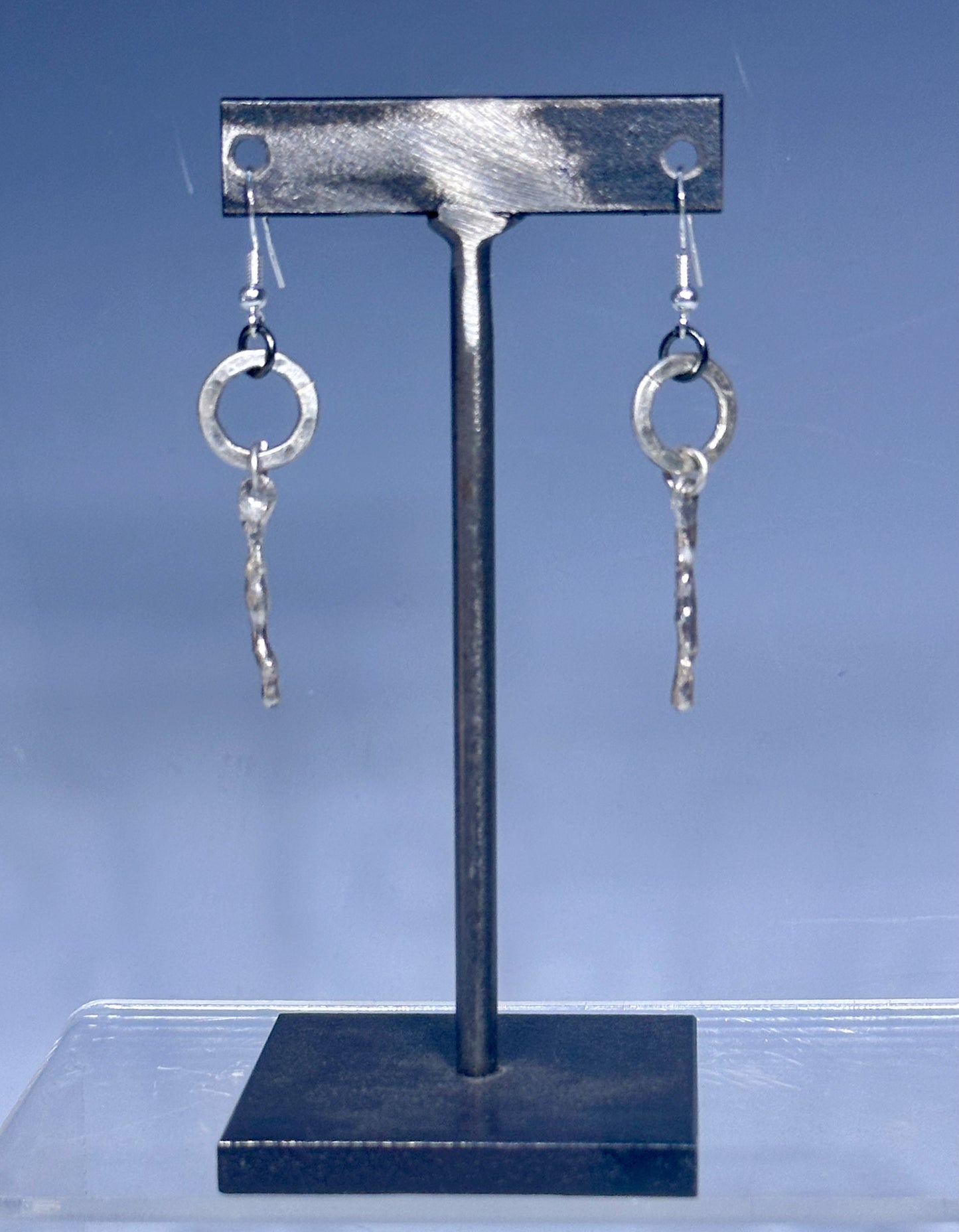 HIGH HILL TRIBE SILVER DROP EARRINGS LCE653