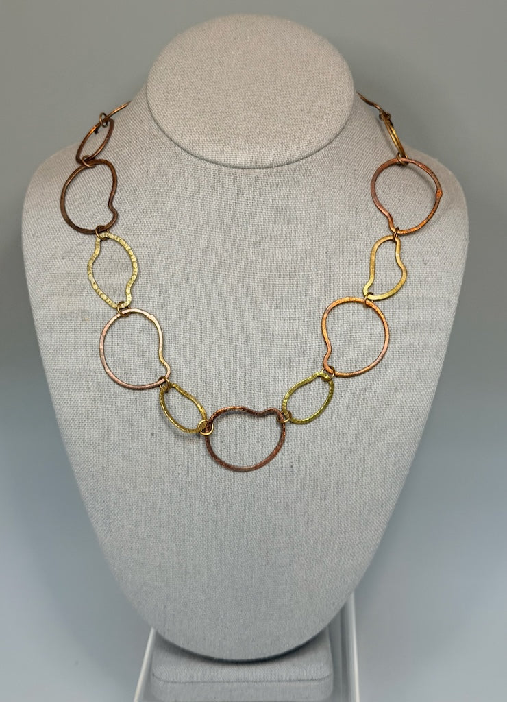 TORCHED COPPER WABI SABI NECKLACE LCN2097