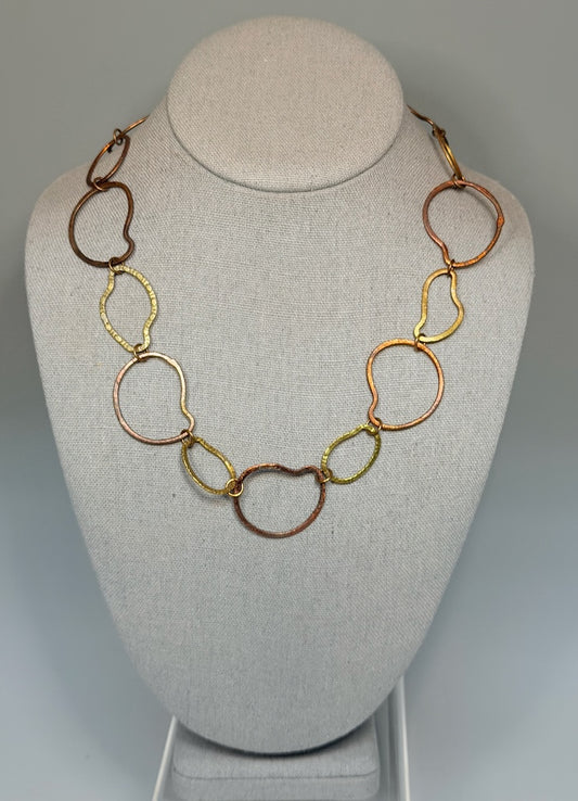 TORCHED COPPER WABI SABI NECKLACE LCN2097