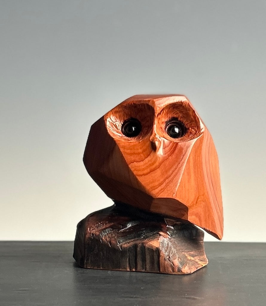 "LITTLE GEM I" CEDAR WOOD SCULPTURE