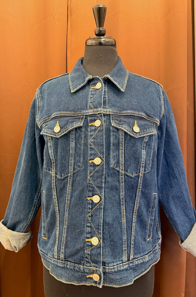 "JOHN MUIR'S OUR NATIONAL PARKS" HAND PAINTED DENIM JACKET LM49