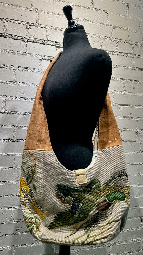 "ALL ABOUT BIRDS"  Vintage Crossbody Handbag