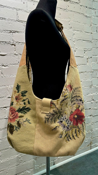 "BELLA FLORAL"  Vintage Crossbody Handbag