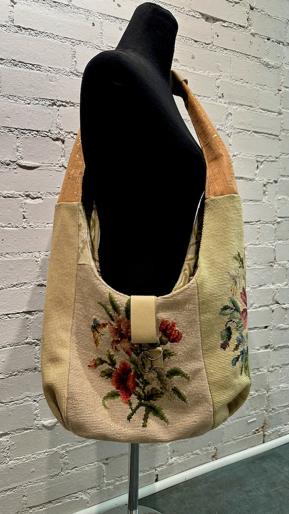 "BELLA FLORAL"  Vintage Crossbody Handbag